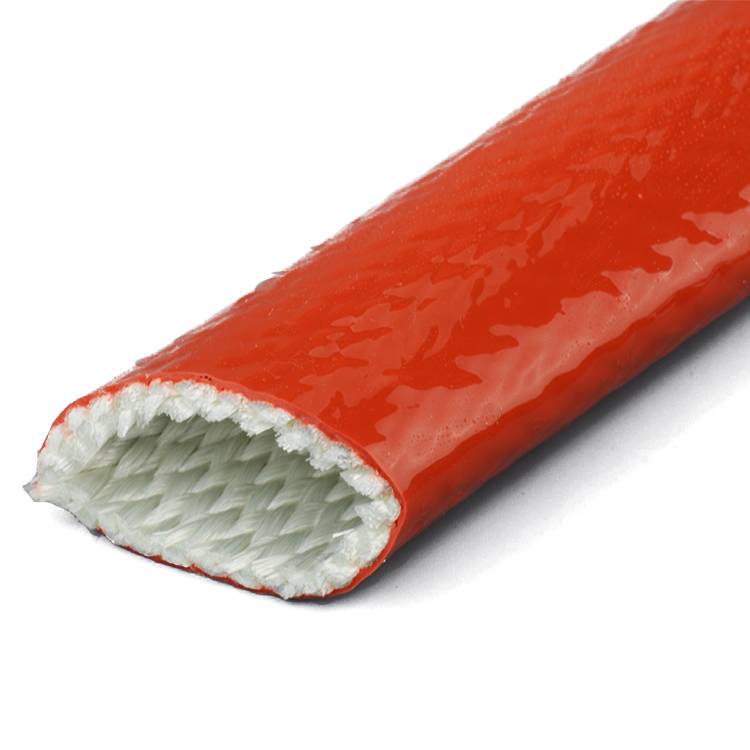 Heat Insulation Fiberglass Silicone Rubber Sleeving Silicone Rubber Coated Fiberglass Sleeve Rubber Hoses